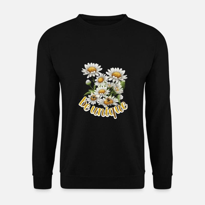 Be Unique, Meadow Flower, Bees - Unisex Sweatshirt - black