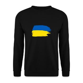 Ukraine - Unisex Pullover - Schwarz - Vorne - Alina (178cm) & Michal (187cm)
