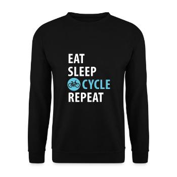 Bicycle, Cyclist, Cyclist - Unisex Sweatshirt - black - Front - Alina (178cm) & Michal (187cm)