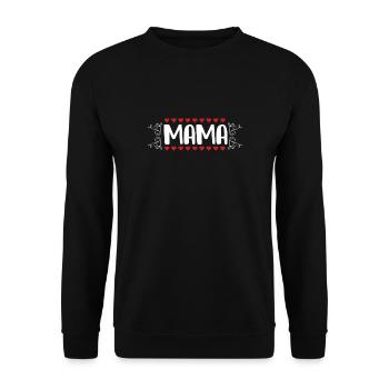 MAMMA - Unisex Pullover - Schwarz - Vorne - Alina (178cm) & Michal (187cm)