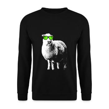 Schaaf Tierliebhaber Naturfans Sonnenbrille Zoo Sc - Unisex Pullover - Schwarz - Vorne - Alina (178cm) & Michal (187cm)