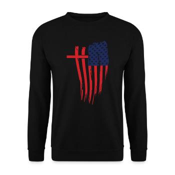 Team Jesus Christ Christianity Religion Christ - Unisex Sweatshirt - black - Front - Alina (178cm) & Michal (187cm)