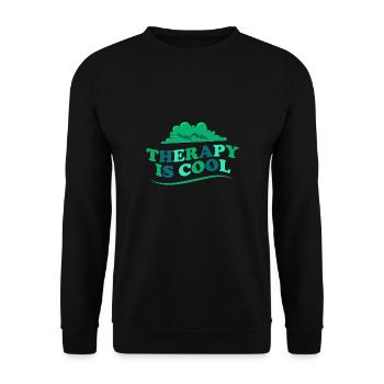 Mental Health Bewusstsein Gesundheit Support - Unisex Pullover - Schwarz - Vorne - Alina (178cm) & Michal (187cm)