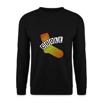 Coole Socke - lustiges Motivationsdesign - Unisex Pullover - Schwarz - Vorne - Alina (178cm) & Michal (187cm)