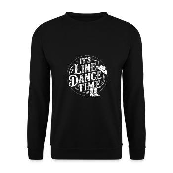 Danse en ligne Danse en ligne Danse en ligne Danse - Sweat-shirt Unisexe - noir - Devant - Alina (178cm) & Michal (187cm)