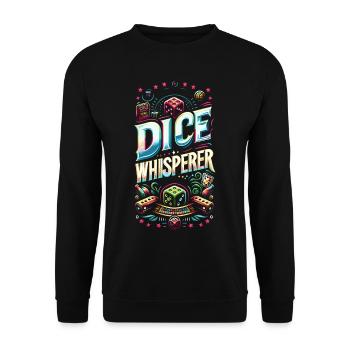 Dice Whisperer 10 - Unisex Pullover - Schwarz - Vorne - Alina (178cm) & Michal (187cm)