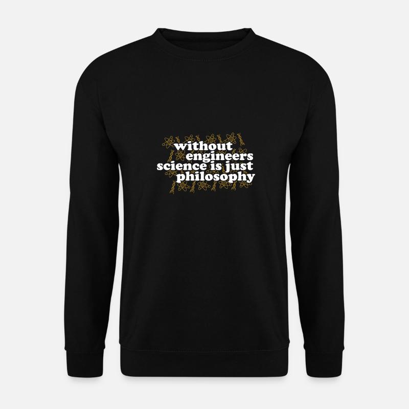Philosophie Lehrer Poesie Wissenschaft Lesen Buch - Unisex Pullover - Schwarz