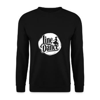 Love Line Dance Western Girl dancing - Unisex Sweatshirt - black - Front - Alina (178cm) & Michal (187cm)