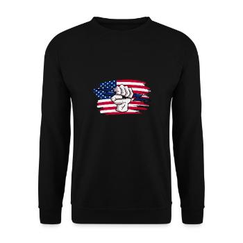 Elektriker Strom Elektrizität Elektrotechnik - Unisex Pullover - Schwarz - Vorne - Alina (178cm) & Michal (187cm)