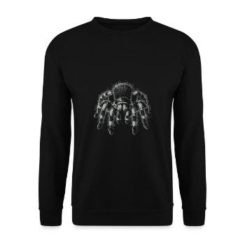 Large Hairy Tarantula Tarantula - Unisex Sweatshirt - black - Front - Alina (178cm) & Michal (187cm)