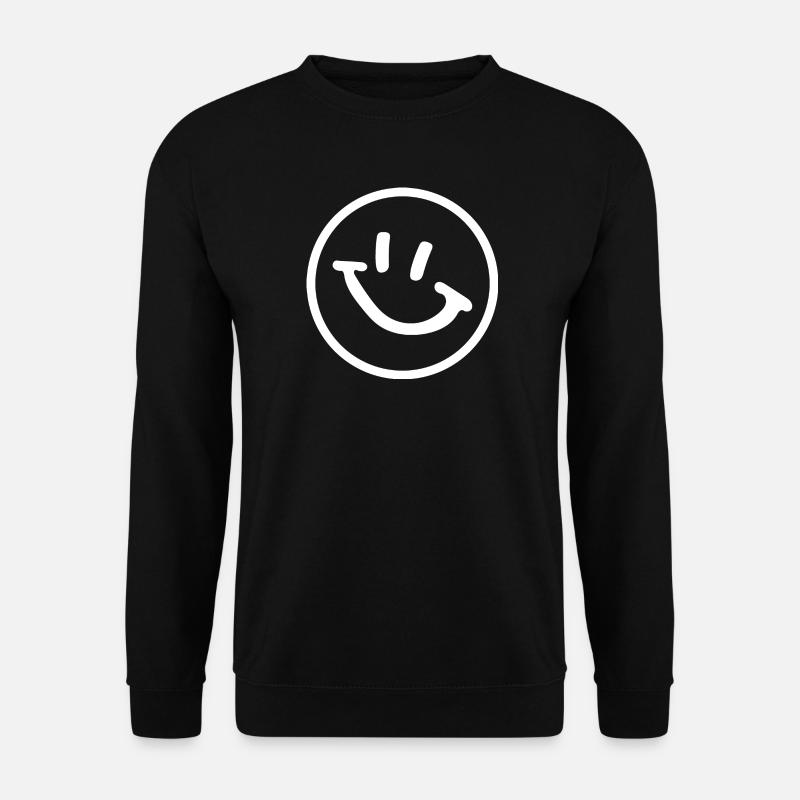 Smiley - Unisex Pullover - Schwarz