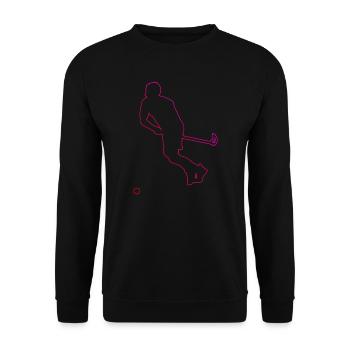 Salibandy Unihockey Unihockeyspielen Damen - Unisex Pullover - Schwarz - Vorne - Alina (178cm) & Michal (187cm)