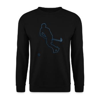 Salibandy Unihockey Unihockeyspielen Damen - Unisex Pullover - Schwarz - Vorne - Alina (178cm) & Michal (187cm)