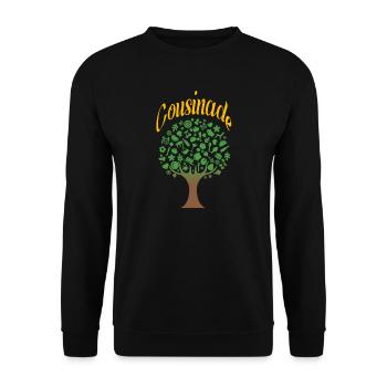 cousinade arbre nature a personnaliser - Sweat-shirt Unisexe - noir - Devant - Alina (178cm) & Michal (187cm)