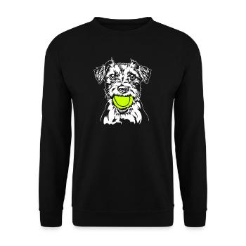 Jack Russell Terrier Ball Ball Junkie Dog Wilsigns - Sweat-shirt Unisexe - noir - Devant - Alina (178cm) & Michal (187cm)