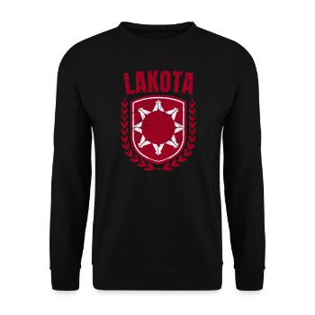 Lakota - Unisex Sweatshirt - black - Front - Alina (178cm) & Michal (187cm)