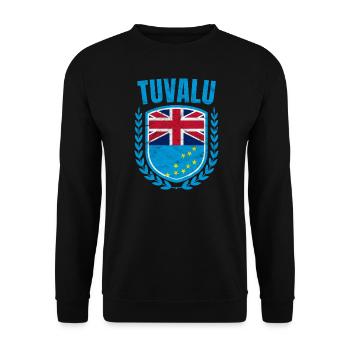 Tuvalu - Sweat-shirt Unisexe - noir - Devant - Alina (178cm) & Michal (187cm)