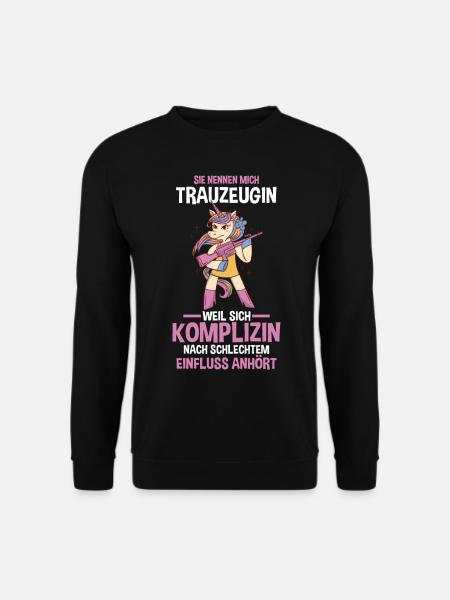 Trauzeugin - Unisex Pullover - Schwarz