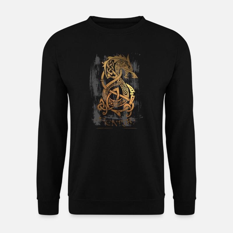 Fenrir Wolf - Walhalla - Nordisch - Odin - Unisex Pullover - Schwarz