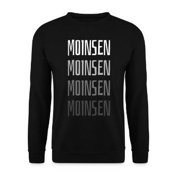 Oldenburg Oldenburger Norden Norddeutschland Moin - Unisex Pullover - Schwarz - Vorne - Alina (178cm) & Michal (187cm)