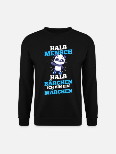 Half Human, Half Bear - Unisex Sweatshirt - black