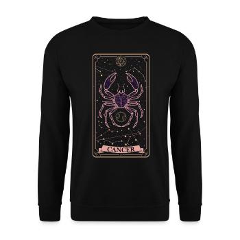 Cancer céleste Constellation du zodiaque T-Shi - Sweat-shirt Unisexe - noir - Devant - Alina (178cm) & Michal (187cm)