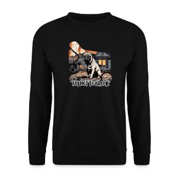 Je ne suis pas à blâmer - Sweat-shirt Unisexe - noir - Devant - Alina (178cm) & Michal (187cm)