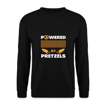 Propulsé par des bretzels, une cuisine allemande cool - Sweat-shirt Unisexe - noir - Devant - Alina (178cm) & Michal (187cm)