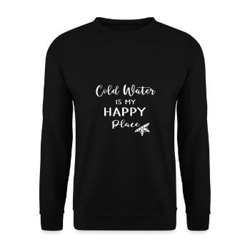 Bains de glace, bain d’hiver, thérapie par le froid, « eau froide » - Sweat-shirt Unisexe - noir - Devant - Alina (178cm) & Michal (187cm)