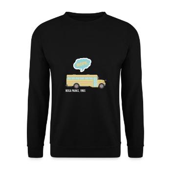 PINK PARKS NEAR VINTAGE GIFT IDEA - Unisex Sweatshirt - black - Front - Alina (178cm) & Michal (187cm)