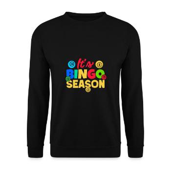 Bingo Game Season Bingo - Unisex Sweatshirt - black - Front - Alina (178cm) & Michal (187cm)