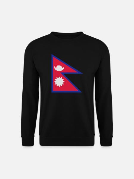Flag of Nepal - Unisex Sweatshirt - black