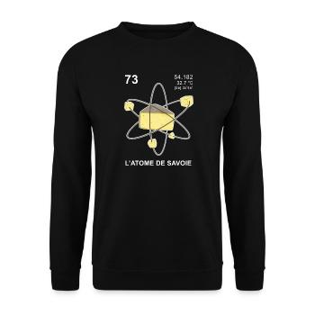 L'atome de Savoie - Sweat-shirt Unisexe - noir - Devant - Alina (178cm) & Michal (187cm)