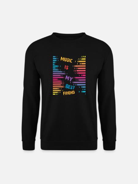 Musik ist mein bester Freund - Unisex Pullover - Schwarz