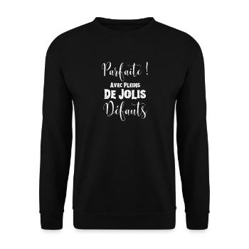 Femme parfaite - Sweat-shirt Unisexe - noir - Devant - Alina (178cm) & Michal (187cm)