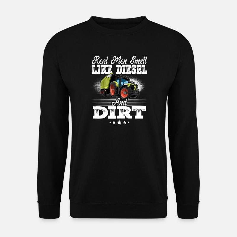 Tractor funny saying - Unisex Sweatshirt - black