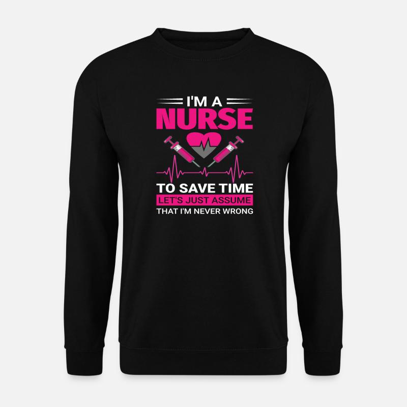 Krankenschwester - Unisex Pullover - Schwarz