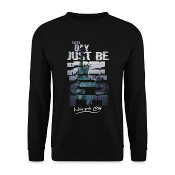 Ville de New York - Sweat-shirt Unisexe - noir - Devant - Alina (178cm) & Michal (187cm)