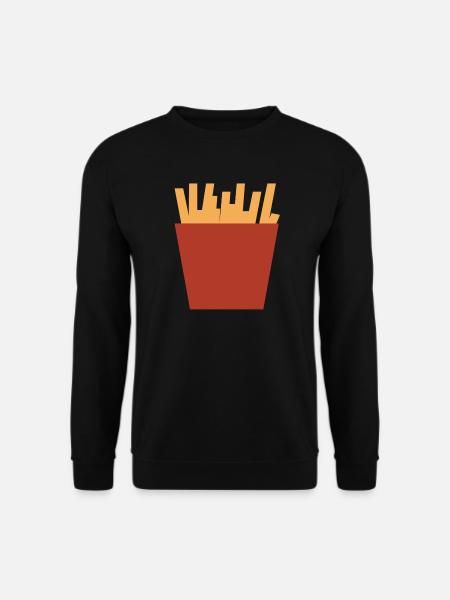sac de frites Français - Sweat-shirt Unisexe - noir