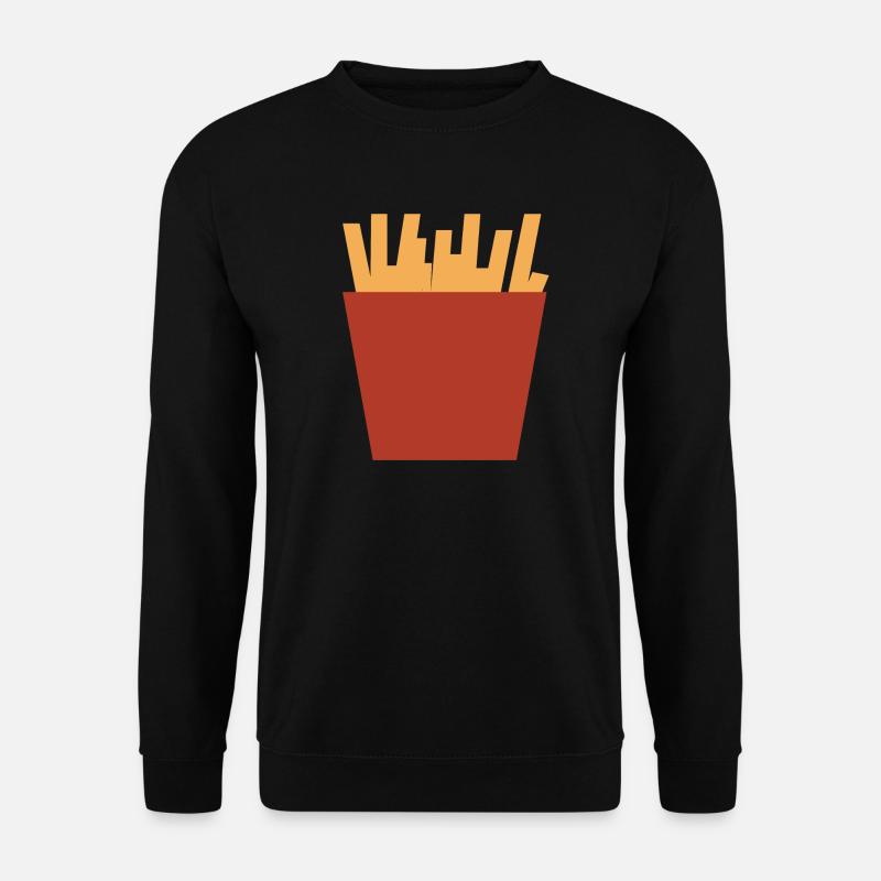 Pommes Tasche - Unisex Pullover - Schwarz