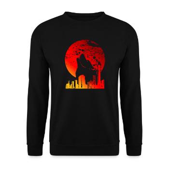 | LUNE DE SANG CADEAUX DE PLEINE LUNE ROUGE - Sweat-shirt Unisexe - noir - Devant - Alina (178cm) & Michal (187cm)