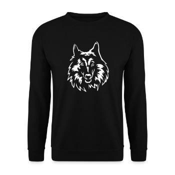 Tervueren Head "Black Edition" - Unisex Sweatshirt - black - Front - Alina (178cm) & Michal (187cm)