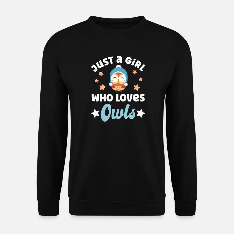 Eule Eulen - Unisex Pullover - Schwarz