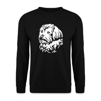 Bolonka Zwetna Head « Black Edition » - Sweat-shirt Unisexe - noir - Devant - Alina (178cm) & Michal (187cm)