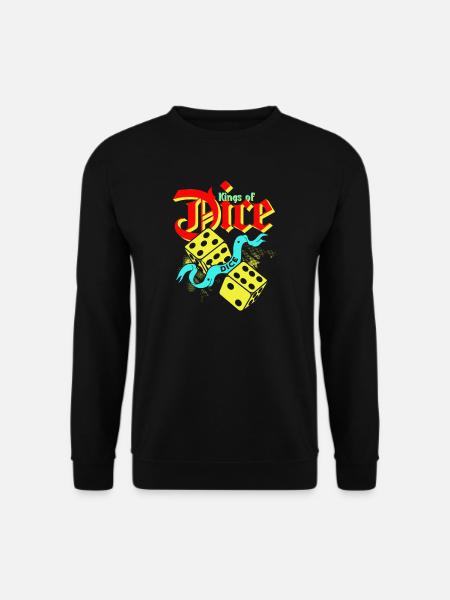 König der Würfel Vintage Illustration - Unisex Pullover - Schwarz