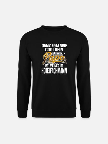 Hotelfachmann Papa Vater Vatertag Cooler Papa - Unisex Pullover - Schwarz
