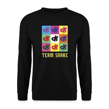 Team Snake - Sweat-shirt Unisexe - noir - Devant - Alina (178cm) & Michal (187cm)
