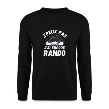 J ai encore randonnée 1 - Sweat-shirt Unisexe - noir - Devant - Alina (178cm) & Michal (187cm)
