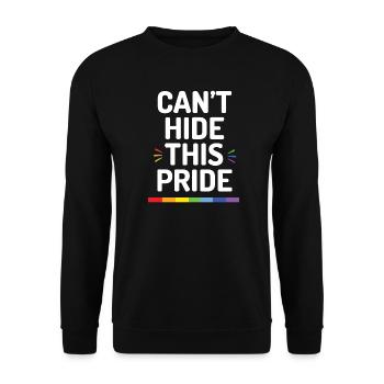 Pride Month - Ich kann diesen Stolz nicht verbergen - Unisex Pullover - Schwarz - Vorne - Alina (178cm) & Michal (187cm)