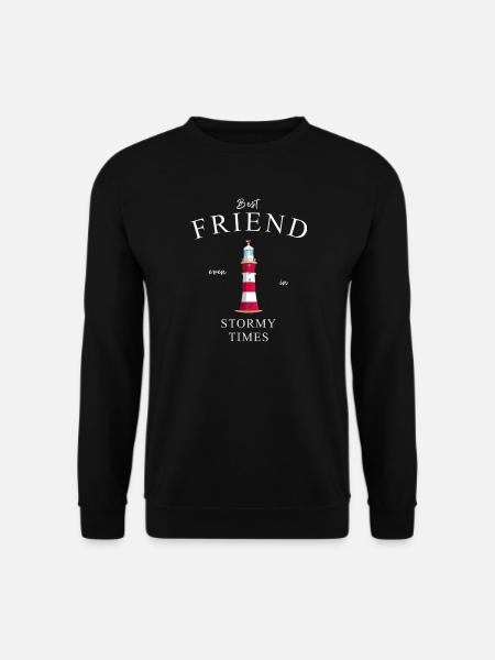 Bester Freund, beste Freundin, Leuchtturm England - Unisex Pullover - Schwarz